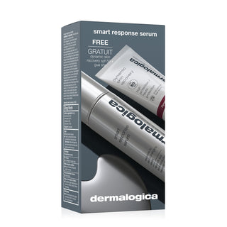 Set Dermalogica: Smart Response Smoothes/Firms & Hydrates Paraben Free Day Serum For Face 30ml + Dynamic Skin Moisturizing Cream For Face SPF 50 7ml + Lifting Gua Sha Facial Massage Stone