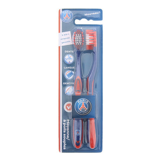 Epl Set Duo, Paris Saint-Germain, spazzolino da denti, blu e rosso, 2 pz
