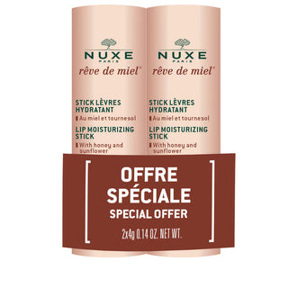 Conjunto Duo, Nuxe, Reve de Miel, Vegano, Hidratante, Bálsamo Labial, 2 unidades, 4 g