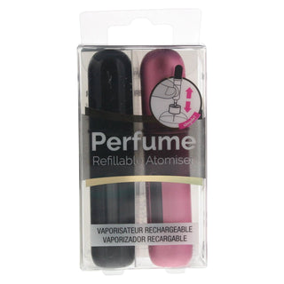 Set Duo Pressit Rosa e Nero Custodia per atomizzatore ricaricabile 2 pezzi