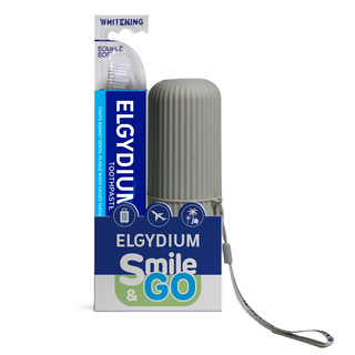 Set Elgydium: Antiplacca, Placca, Dentifricio, 75 ml + Sbiancante S, Spazzolino da denti