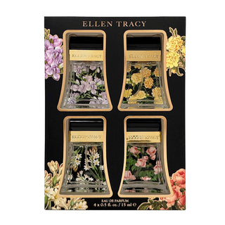 Set Ellen Tracy: Courageous, Eau De Parfum, da donna, 15 ml + Radiant, Eau De Parfum, da donna, 15 ml + Confident, Eau De Parfum, da donna, 15 ml + Inspiring, Eau De Parfum, da donna, 15 ml