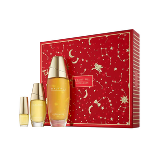 Set Estee Lauder: Beautiful, Eau De Parfum, da donna, 100 ml + Beautiful, Eau De Parfum, da donna, 30 ml + Beautiful, Eau De Parfum, da donna, 4,7 ml