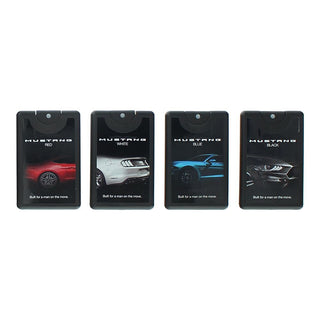 Set Ford: Mustang White, Eau De Toilette, per uomo, 20 ml + Mustang Red, Eau De Toilette, per uomo, 20 ml + Mustang Black, Eau De Toilette, per uomo, 20 ml + Mustang Blue, Eau De Toilette, per uomo, 20 ml