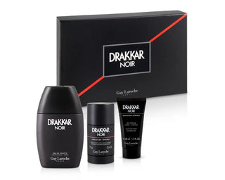 Guy Laroche Set: Drakkar Noir, Eau De Toilette, per uomo, 100 ml + Drakkar Noir, detergente, gel doccia, per tutti i tipi di pelle, 50 ml + Drakkar Noir, antitraspirante, deodorante spray, per uomo, 150 ml