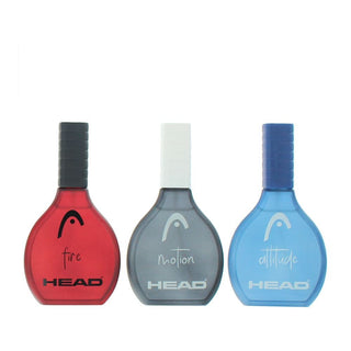 Set Head: Fire, Eau De Toilette, per uomo, 50 ml + Motion, Eau De Toilette, per uomo, 50 ml + Attitude, Eau De Toilette, per uomo, 50 ml