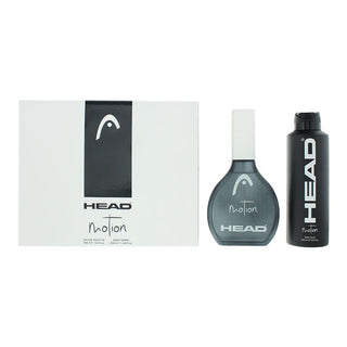 Set Head: Motion, deodorante spray, per uomo, 200 ml + Motion, Eau De Toilette, per uomo, 100 ml