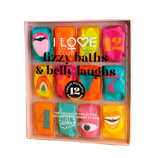 Uppsättning I Love Fizzy Baths & Belly Laughs Badbomb 12 stycken 40 g