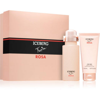 Set Iceberg: Twice Rosa Eau De Toilette da donna 125 ml + Twice Rosa Hydrating lozione corpo 100 ml