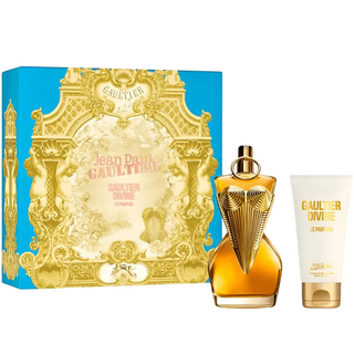 Set Jean Paul Gaultier: Divine Le Parfum Intense, Eau De Parfum, per donna, 100 ml + Divine Le Parfum Intense, Quotidiano, Lozione per il corpo, Corpo, 75 ml
