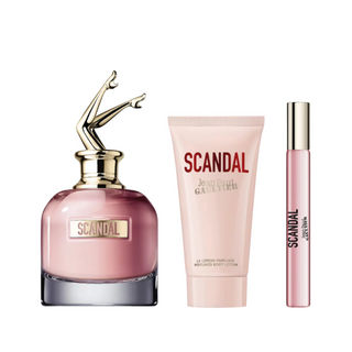 Set Jean Paul Gaultier: Scandal, Eau De Parfum, da donna, 50 ml + Scandal, Eau De Parfum, da donna, 6 ml *Miniatura + Scandal, idratante, lozione per il corpo, 75 ml