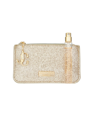 Set Jimmy Choo: I Want Choo, Eau De Parfum, per donna, 7,5 ml + Jimmy Choo, custodia in tessuto GWP, Oro