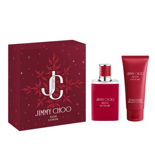 Set Jimmy Choo: Man Extreme, Eau De Parfum, per uomo, 50 ml + Man Extreme, Gel doccia, per capelli e corpo, per tutti i tipi di pelle, 100 ml