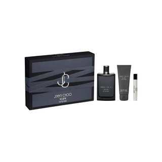 Set Jimmy Choo: Man Intense, Eau De Toilette, per uomo, 100 ml + Man Intense, Eau De Toilette, per uomo, 7,5 ml + Man Intense, Gel doccia, 100 ml