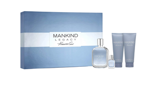 Set Kenneth Cole: Mankind Legacy, eau de toilette, per uomo, 100 ml + Mankind Legacy, balsamo dopobarba, 100 ml + Mankind Legacy, gel doccia e shampoo 2-in-1, 100 ml + Mankind Legacy, eau de toilette, per uomo, 15 ml