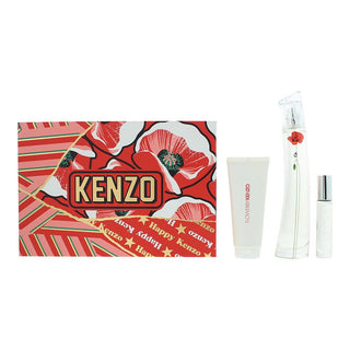Set Kenzo: La Recolte Parisienne, Eau De Parfum, da donna, 75 ml + La Recolte Parisienne, Eau De Parfum, da donna, 10 ml + La Recolte Parisienne, idratante, lozione per il corpo, 75 ml