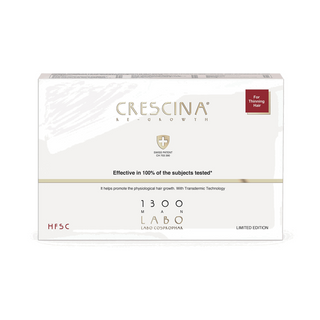 Set, Labo Suisse, Crescina, Transdermic HFSC 1300, Per stimolazione della crescita, Siero trattante in fiale, Per cuoio capelluto, Per uomo, 5 pz, 3,5 ml