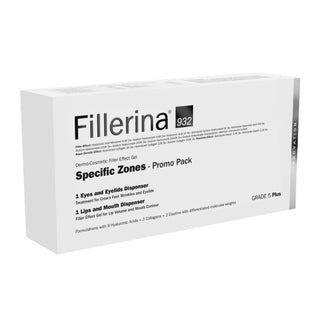Set Labo: Fillerina 932 Specific Zones Grade 5 Plus Antirughe Giorno e Notte Crema Trattamento Locale Per Occhi e Palpebre 15 ml + Fillerina 932 Specific Zones Grade 5 Plus Acido Ialuronico Volumizzante Crema Trattamento Locale Per Labbra 7 ml