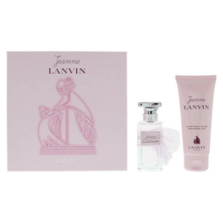 Set Lanvin: Jeanne Lanvin Eau de Parfum da donna 50 ml + Jeanne Lanvin Lozione Corpo Pelle Profumata 100 ml