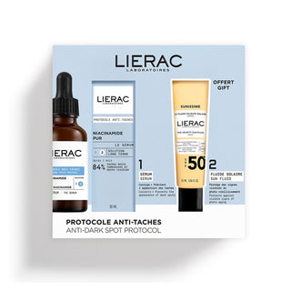 Set Lierac: Protocollo, Anti-Macchie, Siero, Per Viso, 30 ml + Sunissime The Sun Vellutato, Fluido, Per Viso, SPF50+, 25 ml