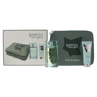 Set Lolita Lempicka: Green Lover Eau De Toilette Uomo 100 ml + Green Lover Idratante e Idratante Gel Dopobarba 75 ml