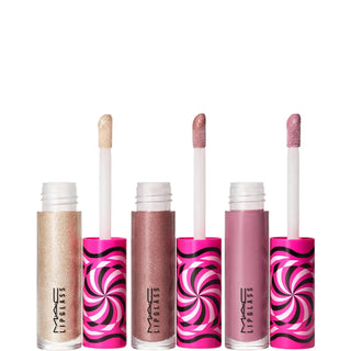 Tiny Tricks Mini Trio - Cool Set MAC: Charmed I'm Sure! Shimmer Lip Gloss 24 ml + Frills-N-Chills Shimmer Lip Gloss 24 ml + Smitten Shimmer Lip Gloss 24 ml