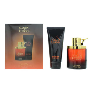 Set Manos De Fuego: Caliente, Eau De Toilette, per uomo, 100 ml + Caliente, Bagnoschiuma, Per capelli e corpo, 150 ml