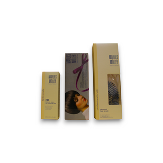 Marlies Moller Set: Keratin Hair Conditioner 100ml + Marlies Moller Paddle Hair Brush + Keratin Hair Shampoo 200ml