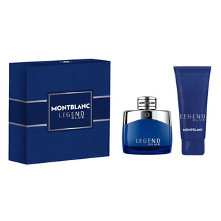 Set Montblanc: Legend Blue Eau De Parfum Uomo 50 ml + Legend Blue Detergente Gel Doccia Tutto il Corpo Per Tutti i Tipi di Pelle 100 ml