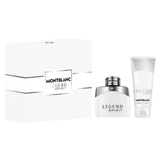 Set Montblanc: Legend Spirit Eau De Toilette Uomo 50 ml + Legend Spirit Detergente Gel Doccia Per Tutti i Tipi di Pelle 100 ml