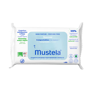 סט מגבונים לניקוי מתכלים Mustela 60 יח' 