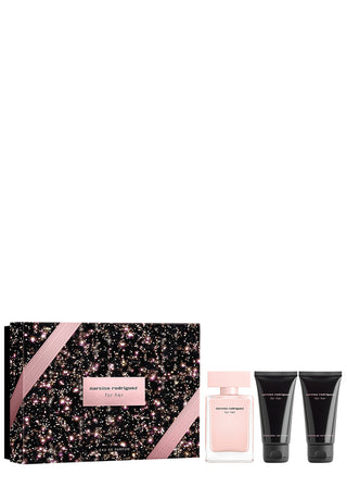 Set Narciso Rodriguez: Per Lei Eau De Toilette Per Donna 50 ml + Per Lei Idratante Lozione Corpo 50 ml + Per Lei Detergente Gel Doccia Per Tutto il Corpo Per Tutti i Tipi di Pelle 50 ml