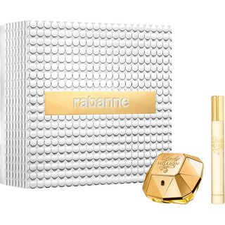 Set Paco Rabanne: Lady Million, Eau De Parfum, da donna, 50 ml + Lady Million, Eau De Parfum, da donna, 10 ml