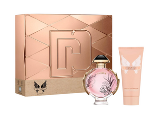 Set Paco Rabanne: Olympea Blossom, Eau De Parfum, per donna, 80 ml + Olympea Blossom, idratante, lozione per il corpo, 100 ml