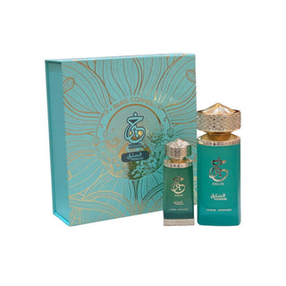 Set Paris Corner: Khair Pistachio, Eau De Parfum, unisex, 100 ml + Khair Pistachio, deodorante spray, per donna, 200 ml