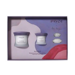 Set Payot: Supreme Sublimating Anti-Aging Day Cream For Face 50 ml + Supreme Jeunesse Le Regard Hydrating Eye Cream 15 ml + Gua Sha White Lifting Face Massage Stone