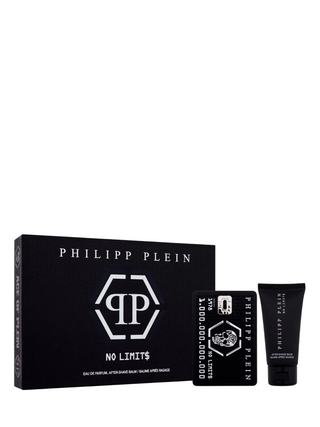 Set Philipp Plein: No Limits, Eau De Parfum, per uomo, 50 ml + No Limits, Balsamo idratante, dopobarba, 50 ml