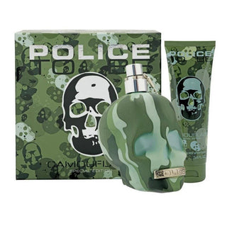 Set Police: To Be Camouflage, Eau De Toilette, per uomo, 75 ml + To Be Camouflage, Idratante, Lozione per il corpo, 100 ml