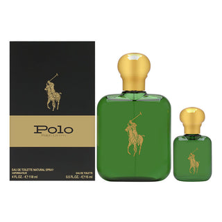 Set Ralph Lauren: Polo Green, Eau De Toilette, per uomo, 118 ml + Polo Green, Eau De Toilette, per uomo, 15 ml *Miniatura