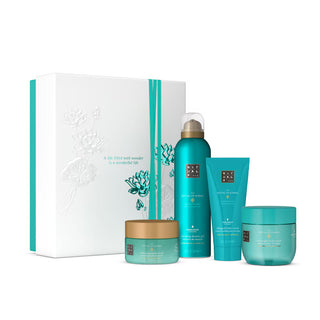 Set Rituals: The Ritual Of Karma, Maschera Crema, Per Il Viso, 125 ml + The Ritual Of Karma, Esfoliante, Scrub Corpo, 125 g + The Ritual Of Karma, Crema Corpo Idratante, 100 ml + The Ritual Of Karma, Mousse Doccia, 200 ml