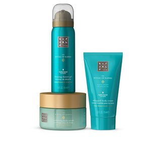 Set Rituals: The Ritual Of Karma, Esfoliante, Scrub Corpo, 125 g + The Ritual Of Karma, Crema Corpo Idratante, Corpo, 70 ml + The Ritual Of Karma, Doccia Mousse, 50 ml