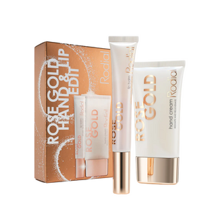 Set Rodial: Crema mani rigenerante Rose Gold 40 ml + Balsamo labbra Rose Gold 10 ml