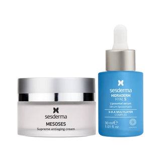 Set Sesderma: Mesoses, Anti Aging, Crema, Per il viso, 50 ml + Hydraderm Hyal 5, Siero ultra idratante, Per il viso, 30 ml
