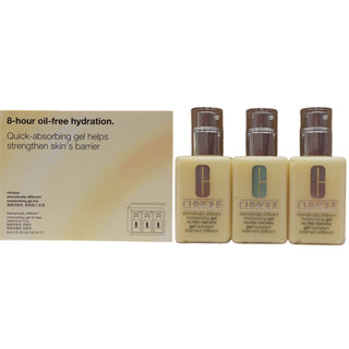 Clinique Set Trio, Cura del viso Drammaticamente Differente, Senza parabeni, Idratante, Giorno e Notte, Gel, Per il viso, 3 pezzi, 125 ml
