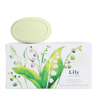 Conjunto de trío Crabtree & Evelyn Jabón hidratante Iris 3 piezas 85 g