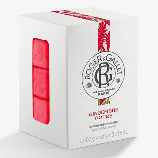 Set Trio, Roger & Gallet, Gingembre Rouge, saponetta, 3 pz, 100 g