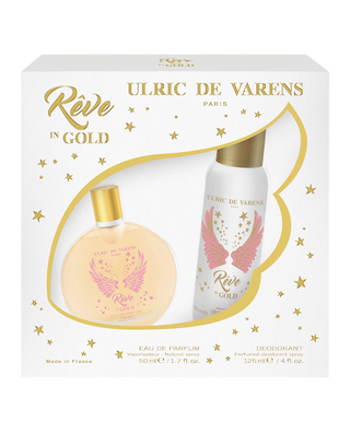 Set Ulric De Varens: Reve In Gold Eau De Parfum Per Donna 50 ml + Reve In Gold Deodorante Spray Per Donna 125 ml