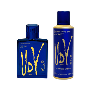 Set Ulric De Varens: Wild Eau De Toilette Per Uomo 100 ml + Wild Deodorante Spray Per Uomo 200 ml