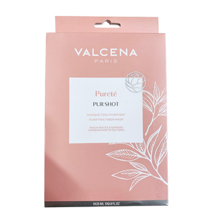 Set, Valcena, Pur Shot, Purificante, Maschera in tessuto, Per il viso, 5 pz, 25 ml