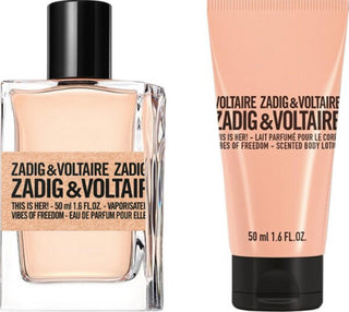 Set Zadig & Voltaire: This Is Her! Vibes Of Freedom Eau De Parfum da donna 50 ml + This Is Her! Vibes Of Freedom Lozione idratante per il corpo 50 ml
